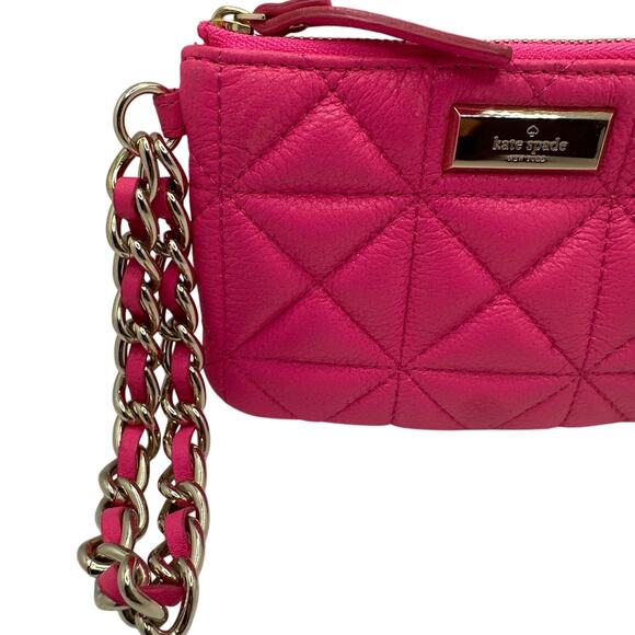 KATE SPADE New York PINK Quilted Wristlet - Picture 7 of 8